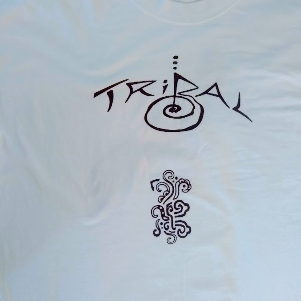 NWOT   Men's  XL   Yazbek cotton long sleeve tee shirt  'Tribal'